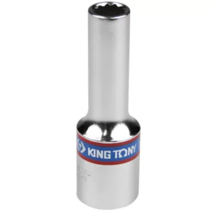 Soquete Estriado Longo 10mm com Encaixe 1/2Pol. - KING TONY-423010