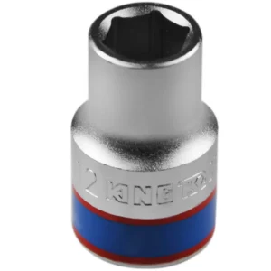 Soquete Sextavado Curto 12mm com Encaixe 1/2Pol. - KINGTONY- 433512MR
